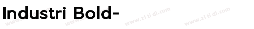Industri Bold字体转换